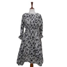 Black Ash chiffon Casual Summer Long Sleeve Womens modest wear long dress
