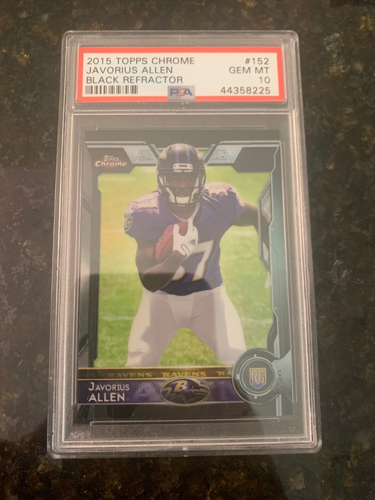 Javorius Allen Topps Chrome #152 Black Refractor