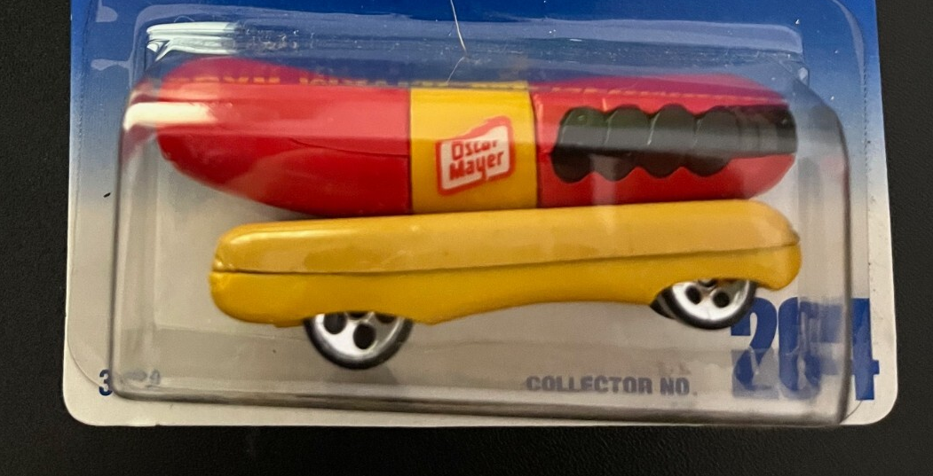 Hot Wheels - 1991, Oscar Mayer Wienermobile , #204 , Red/Yellow