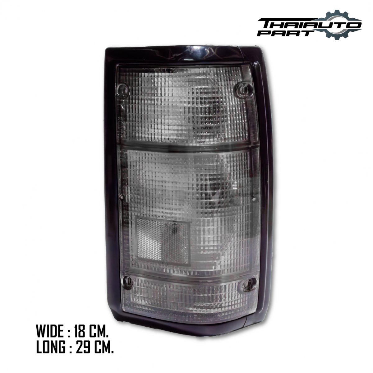 Mazda B Series Tail Lights Black & Clear Tail Light Pair For 1986