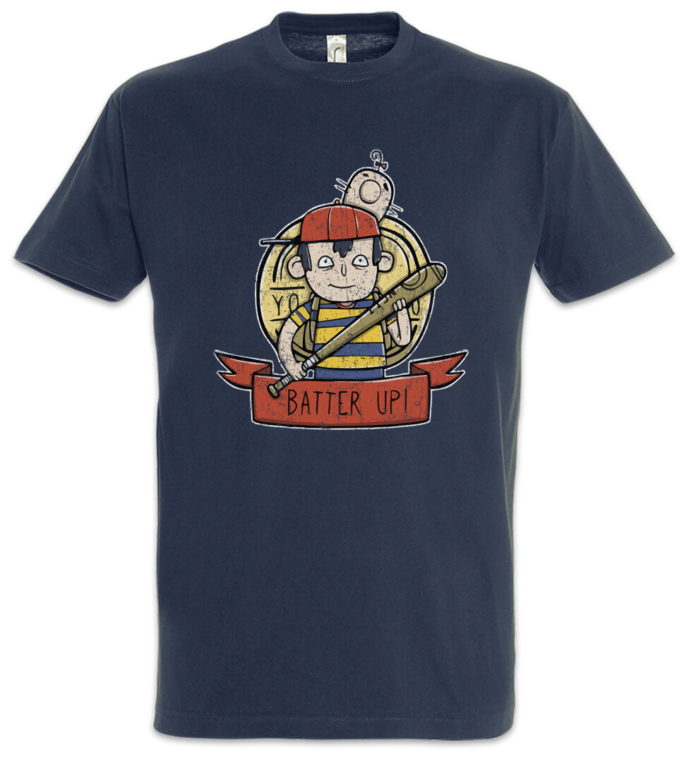 ALTRA Batter Up T Shirt Earthbound Gamer Games Gaming PC George und and Maria Mother