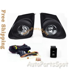 Fog Lights Kit Bumper Light Lamps - Clear Fl7012 For 11-13 Toyota Corolla