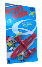 Pikit Toys STUNT FLYER Red Vintage 1980's Pocket Money Toys Made in Hong Kong