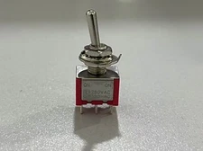 10pcs DPDT 6 Pin 2 Way On-(On) Locking  Momentary Guitar Mini Toggle Switch 