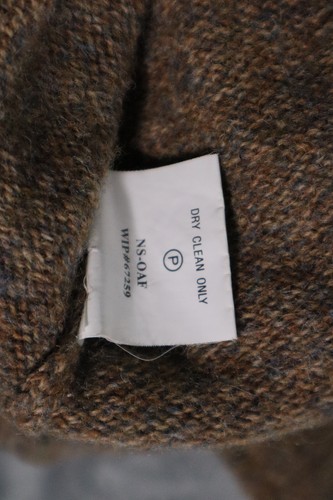 Vintage Woolrich Women's M Wool V Neck Knit Sweater Leaves Branch Leaf Khaki - Picture 6 of 7