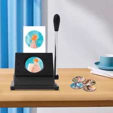 69.5mm Circle Cutter Metal Base Button Making Machine Paper Cutting Badge Maker