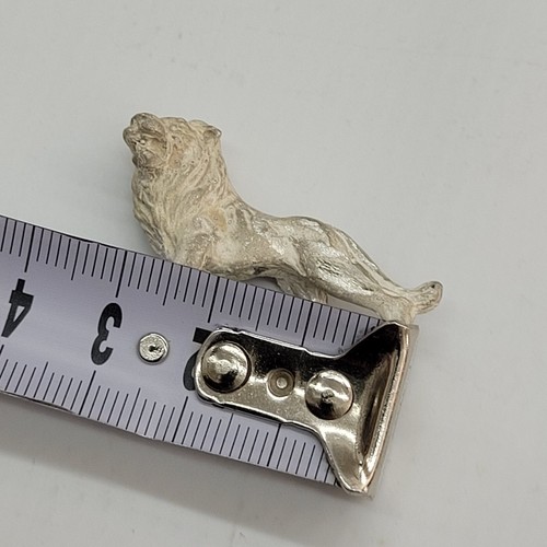 LION OF JUDEA MINIATURE STATUE HANDMADE STERLING SILVER SYMBOL OF JUDEA TRIBE - Picture 4 of 7