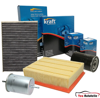 KRAFT Inspektionspaket Filtersatz für Audi A4 B6 1.6 2.0 b. ALZ ALT