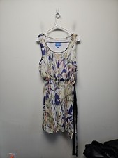 NWT Simply Vera Wang - Purple chiffon Gardenvale layered dress, Large Boho Hippi