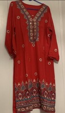 indian pakistiani women salwar kameez dress Red brand new