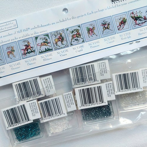 Comet Cross Stitch Reindeer Embellishment Pack Nora Corbett NC120E - Picture 2 of 10
