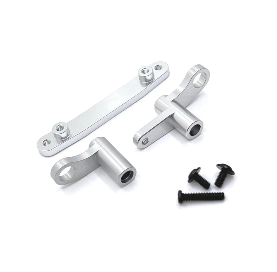 For SCY 1/16 16101-106 16201 JJRC Q130A/B Q141 D843YW Alloy Upgrade Parts silver - Image 3 of 4