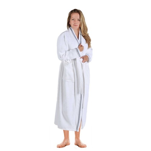 Tinsel Turkish Unisex Cotton Kimono Terry Bath Robe Absorbent Adults Bathrobe - 第 37/40 張圖片