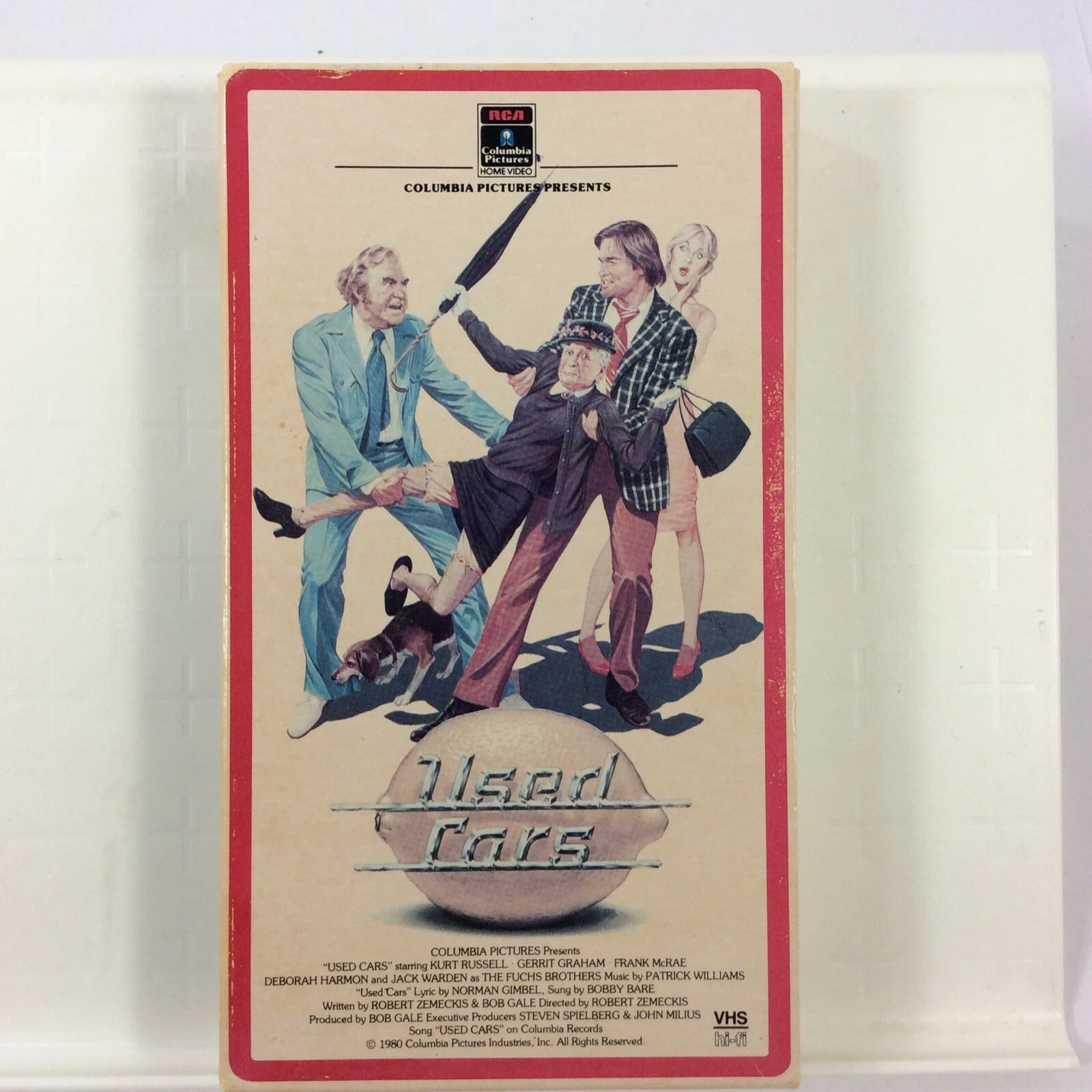  used cars vhs 1985 rca columbia side flap box kurt russell 