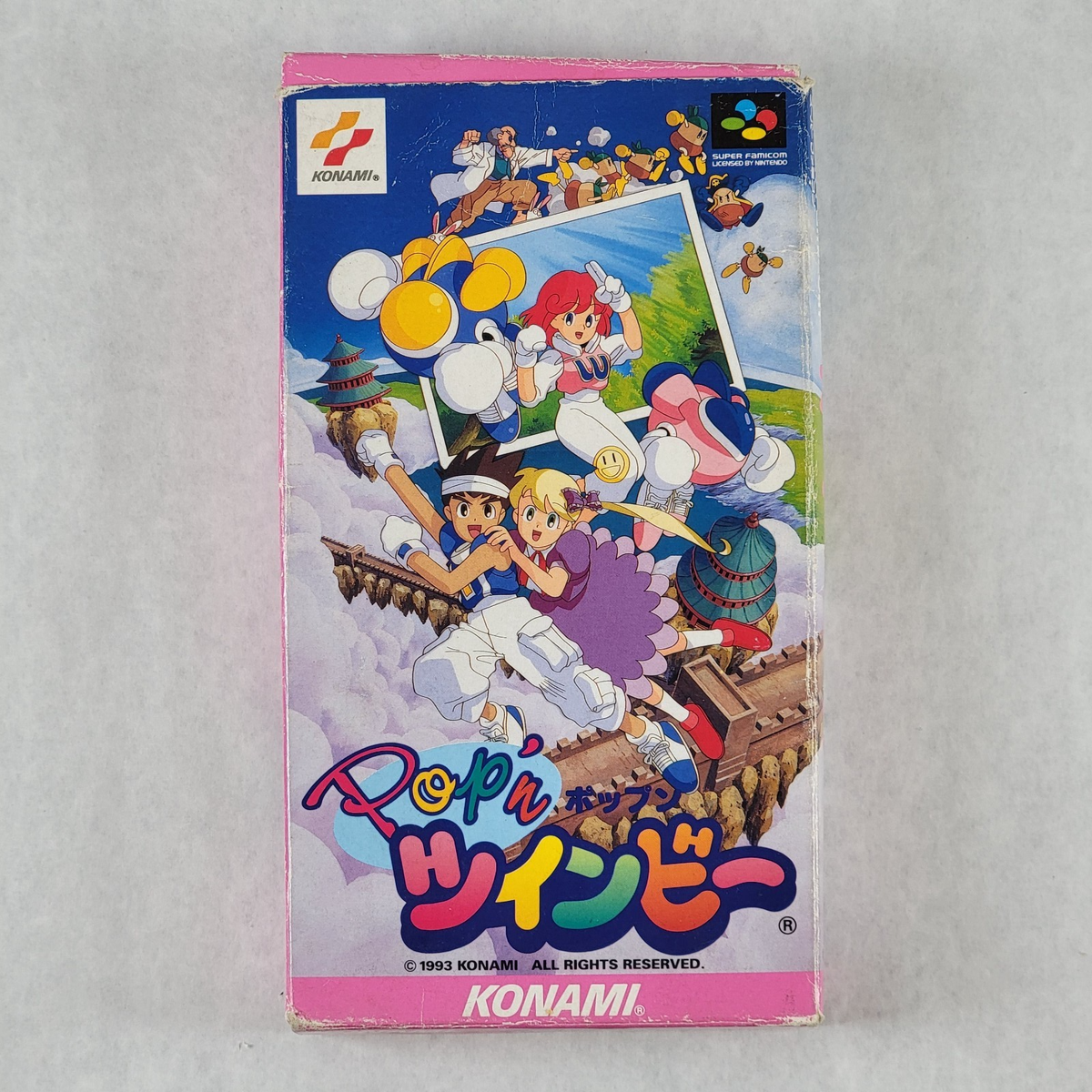 Pop'n TwinBee Rainbow Bell Adventures Super Famicom SFC Nintendo