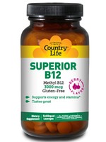 Country Life, Superior B-12 50 Lozenges Country Life, Superior B-12 50 Lozenges
