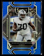 2021 Panini Select #286 Alex Leatherwood Blue Prizm #/99 Rookie card