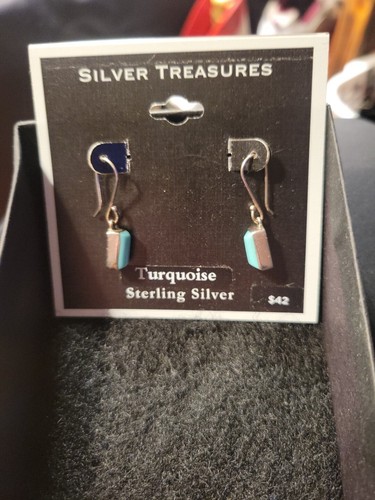 sterling silver and turquoise earrings - 第 1/3 張圖片