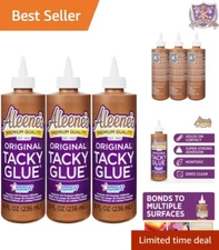 Aleene's  Tacky Glue 8oz 3-Pack - America's Favorite Craft Adhesive