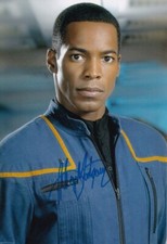ANTHONY MONTGOMERY signed Autogramm 20x30cm STAR TREK in Person autograph COA