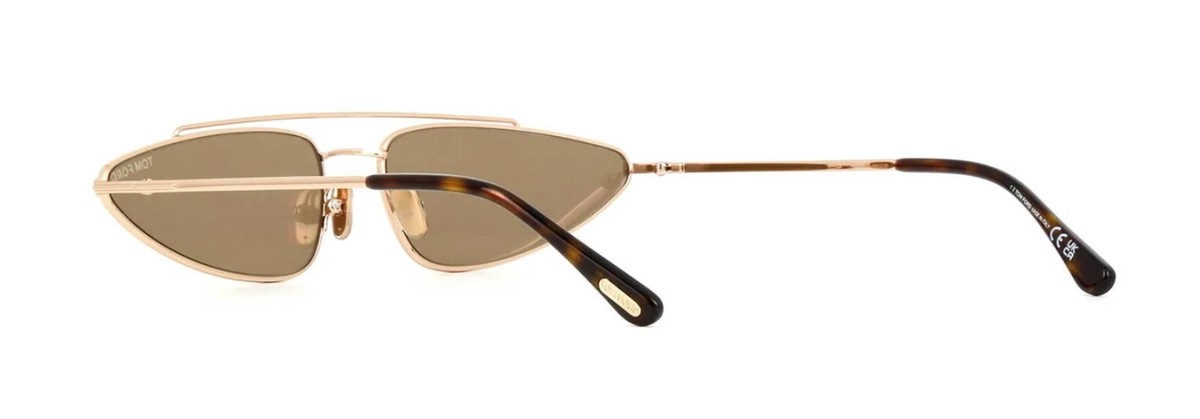 Tom Ford Cam FT0979 28G Geometric Sunglasses - Gold/Brown with Mirror TOM FORD NEW TOM FORD CAM TF979 28G SUNGLASSES TOM FORD  main image 4