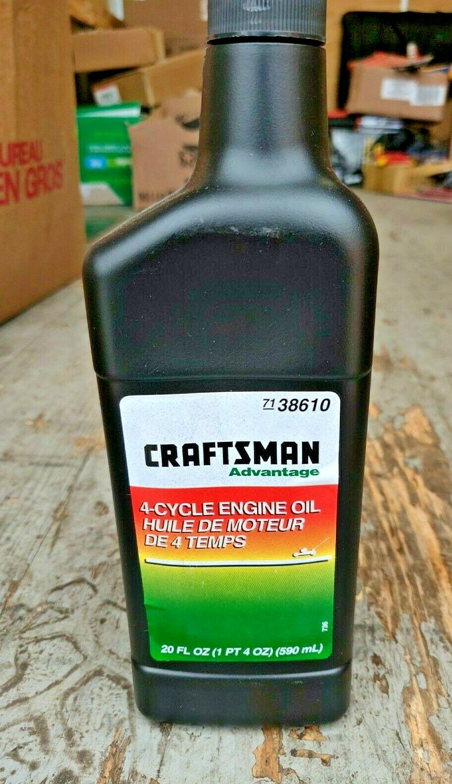Craftsman 4Cycle Engine Oil 4Cycle Lawn Mower Motor Oil 20fl oz 12