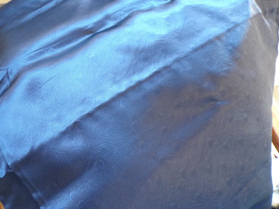 Vintage 1 Piece de satinette noire motifs ton sur ton - Photo 3/4