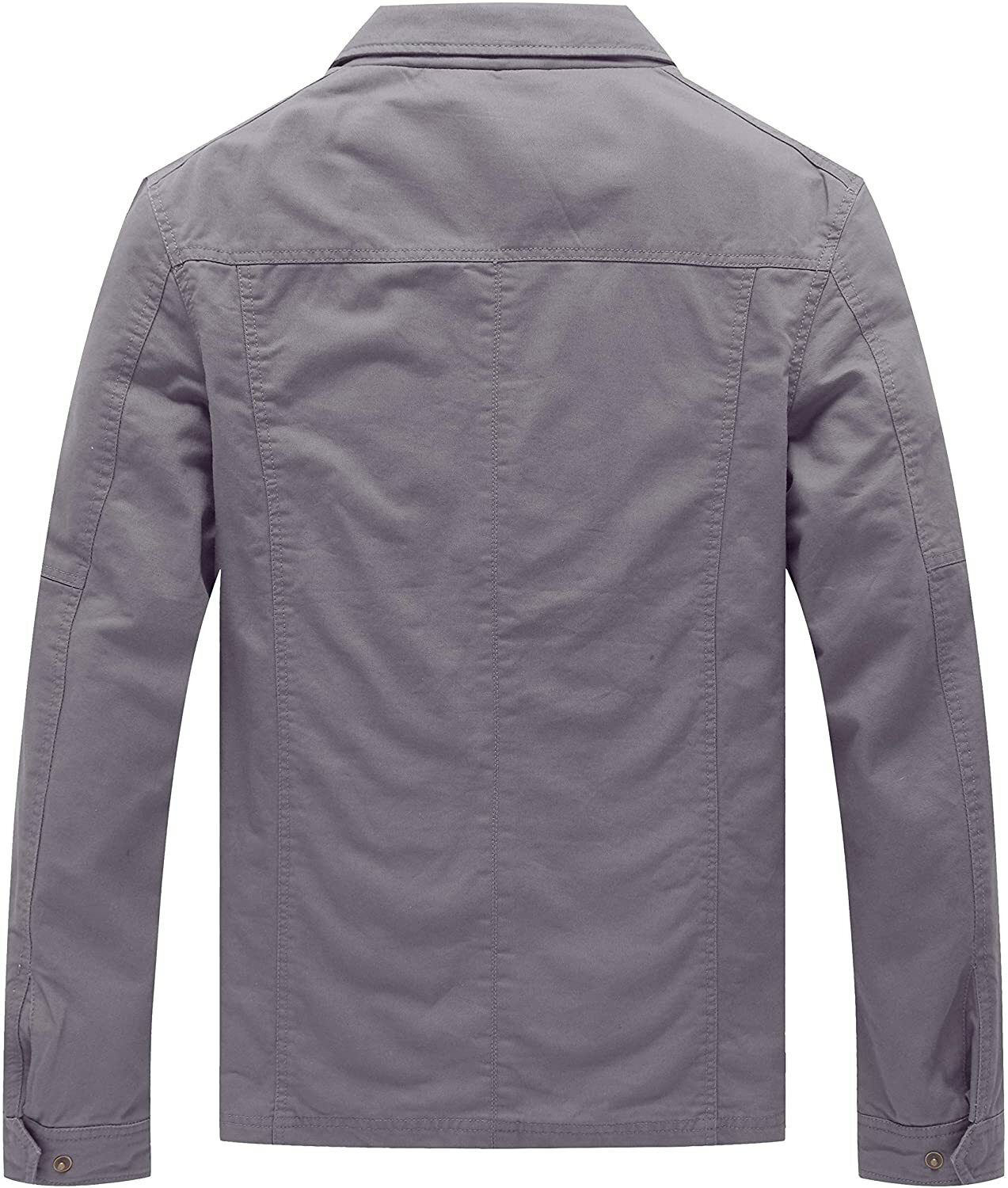 WenVen Men's Casual Canvas Cotton Military Lapel Jacket eBay