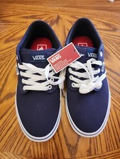 Size 8 - VANS Authentic Navy Blue, Womens