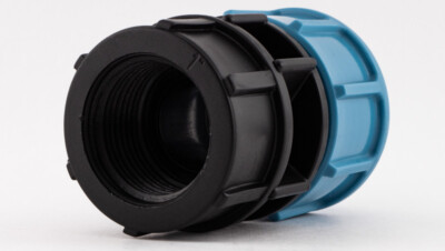 PE PP Adapter Kupplung Klemme x IG | PP Fitting | Unidelta | DVGW Trinkwasser | 