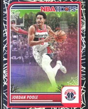 2023-24 Hoops Haunted Hoops #277 Jordan Poole Holo Webs