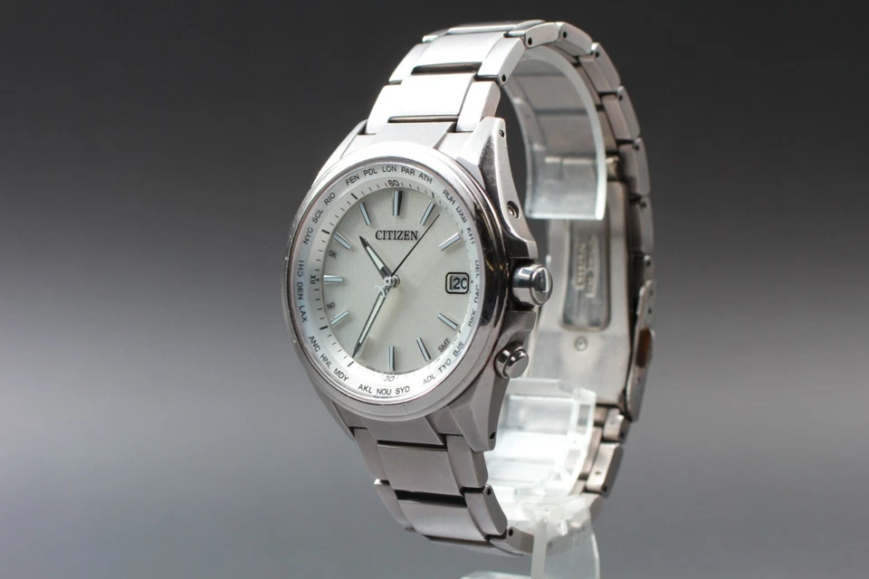 N MINT CITIZEN CB1070-56A H149-S096073 Automatic White dial Wristwatch JAPAN - Image 4 of 4