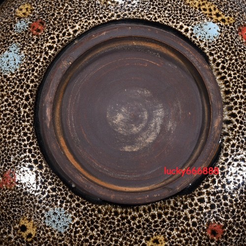 7.4" China Antigua Canción Dinastía Jian Horno Porcelana Piel de Serpiente Esmalte Cepillo Lavado - Imagen 5 de 9