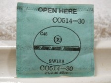 GS CO514-30 Watch Crystal Fit Swiss - 27.7 x 22.7 mm - Replacement / Repair