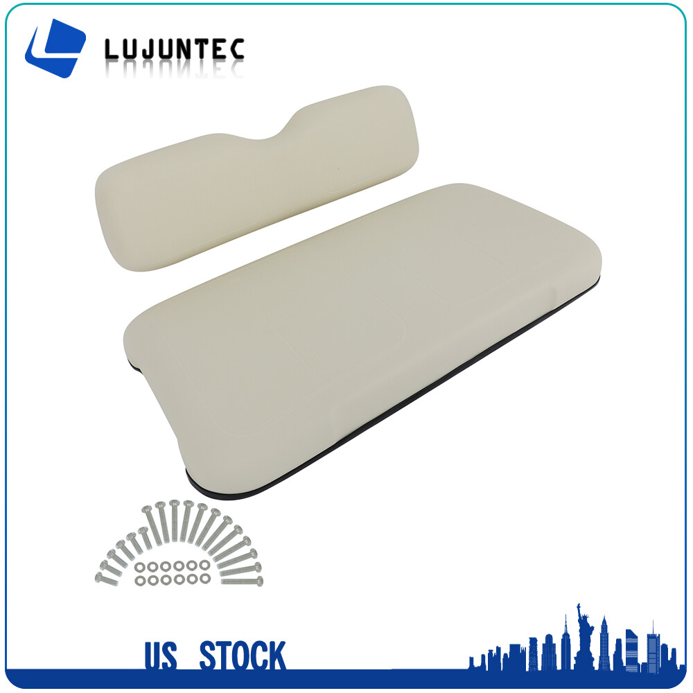 Golf Cart Front Cushion Set White Fits EZGO TXT NEW