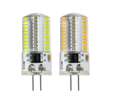 G4 GU4.0 LED bulb 3W 80 3014 SMD LED light lamp Silicone White/Warm 110/220V