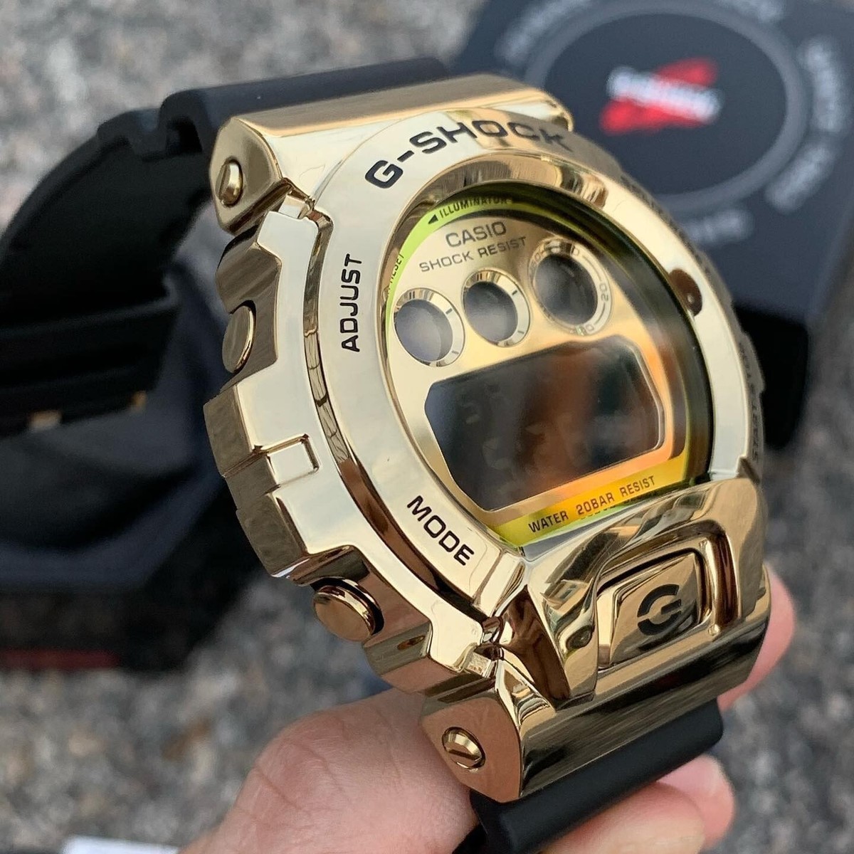 Casio G-Shock GM-6900G-9D G-Steel Glossy Case Gold Digital Men's