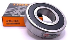 TIMKEN 6309 2RS C3 DEEP GROOVE BALL BEARING, RUBBER SEALED 45x100x25 mm
