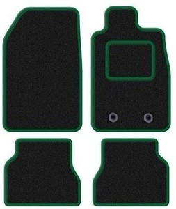 FORD TRANSIT VAN 2015 TAILORED CAR FLOOR MATS BLACK CARPET WITH BLACK TRIM