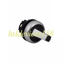 1PCS EATON M22-WRK3 Selector Switch 3 Positions Silver Bezel Black Button