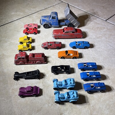 18 Vintage Tootsie Model Toy TootsieToy Mack Dump Fire Lamborghini Jeep Firebird