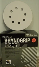 Indasa Sanding Discs, 400 Grit 5 inch 8 Hole  Hook & Loop   50 Discs  Per Box