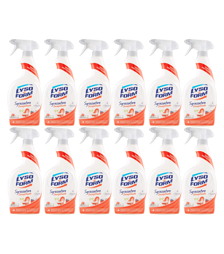 Lysoform Sgrassatore 12 Pezzi 750ML - Risparmio Casa e Pulito