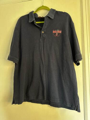 VTG Boston Red Sox Shirt Adult XL Blue Polo 2004 World Series Champions MLB.