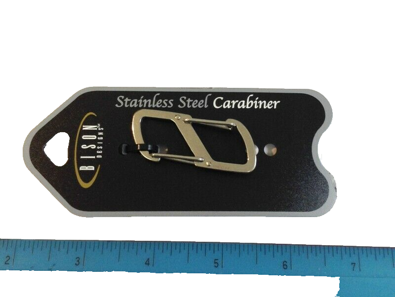 4 Pack Stainless Steel 5 cm Z Link Carabiner Clips S Hook with Key