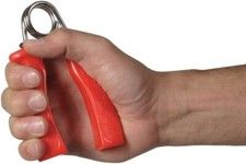 Fabrication Fixed Resistance Hand Grip, Medium, Red
