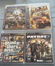 Lot of 4 PS3 Games - Grand Theft 5, Payday, Motor Storm, Baja Edge of Control