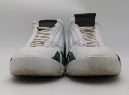 Jordan Men's White Forest Green Jordan 14 Retro Trainers Size UK 8 US 9 - Used - Picture 4 of 12