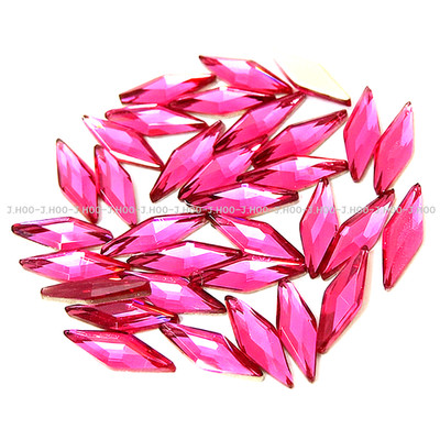 J.HOO Crystal 7773 Diamond Shape Flat Back Rhinestones 9×3mm Nail Art (10pc)