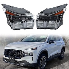 For Hyundai Santa Fe 2021 2022 2023 Full Led Projector Headlight Lamp Assembly